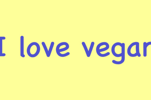 I love vegan
